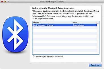 Bluetooth Set up Wizard