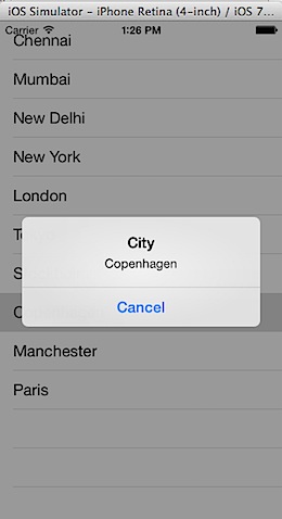 UITableView showing UIAlertView