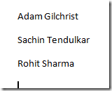 words to be converted to table in Word 2013 and Word 2010