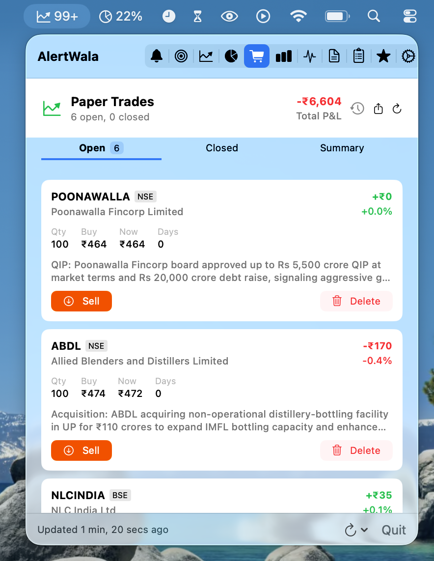 Paper Trading