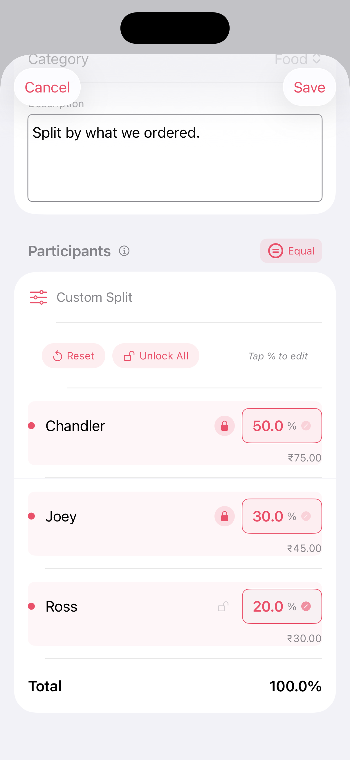 Custom Splits with Lock