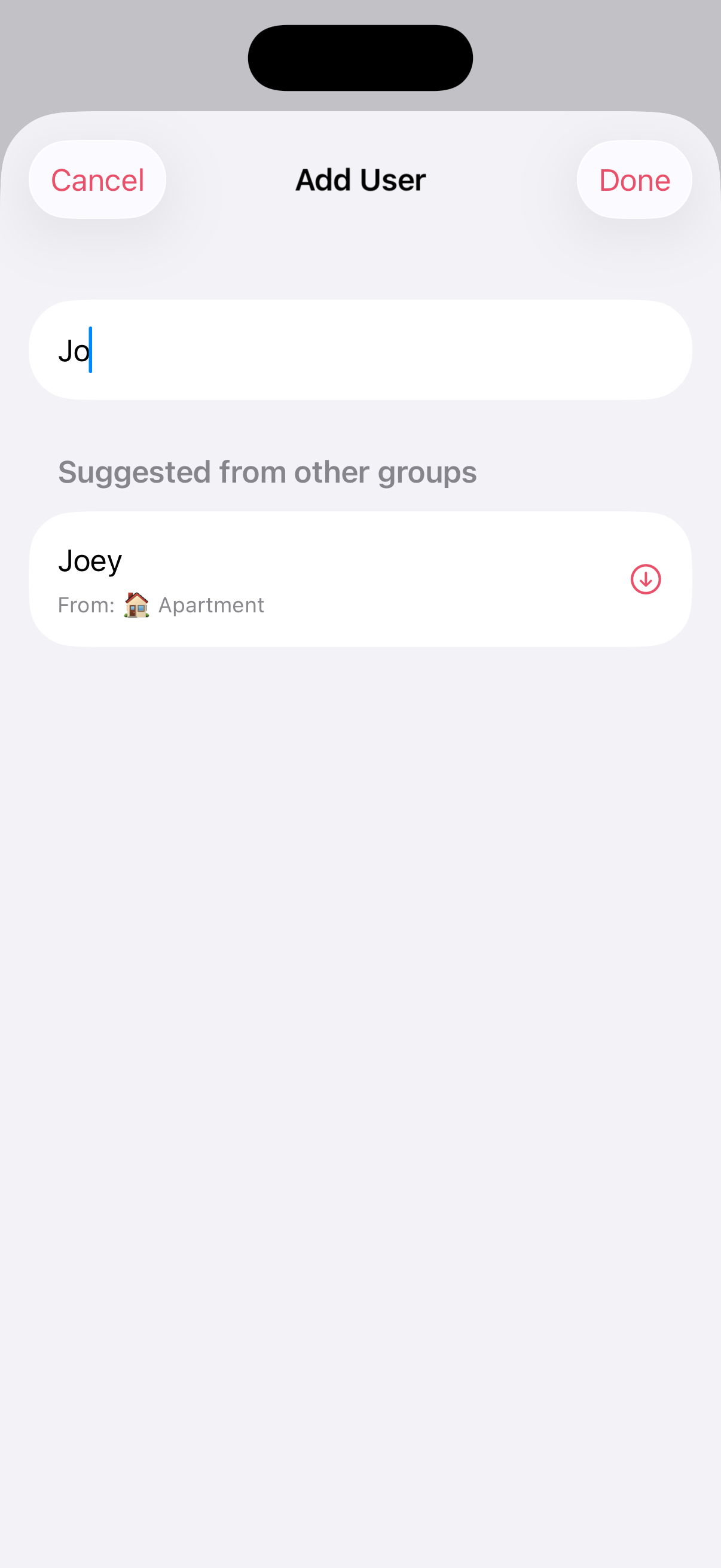 Quick Add User from Groups