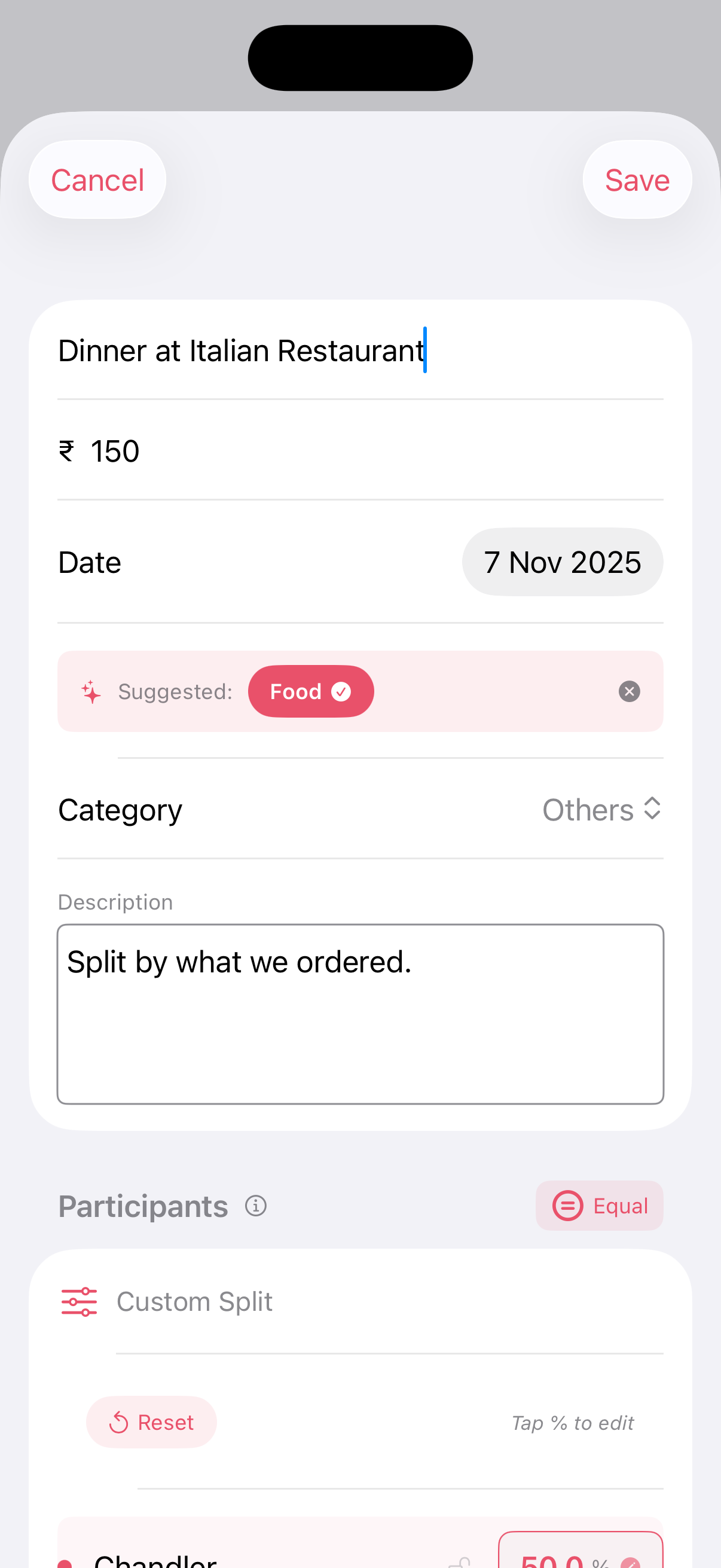 AI Category Suggestion