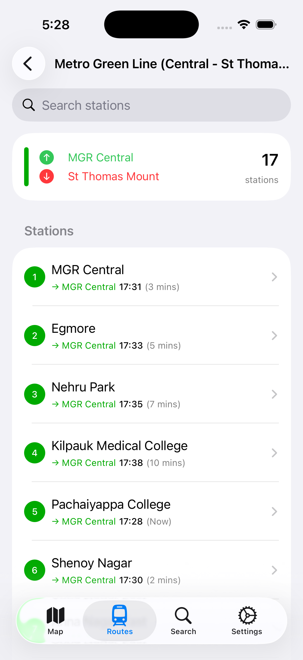 Station List